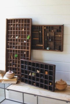 ANTIQUE WOODEN PRINTERS TRAY