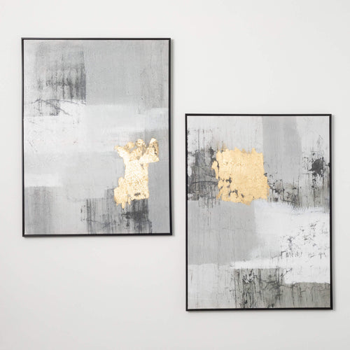 CONTEMPORARY GRAY WALL ART