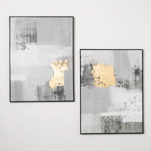 CONTEMPORARY GRAY WALL ART