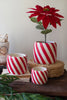 Concrete Candy Cane Planters