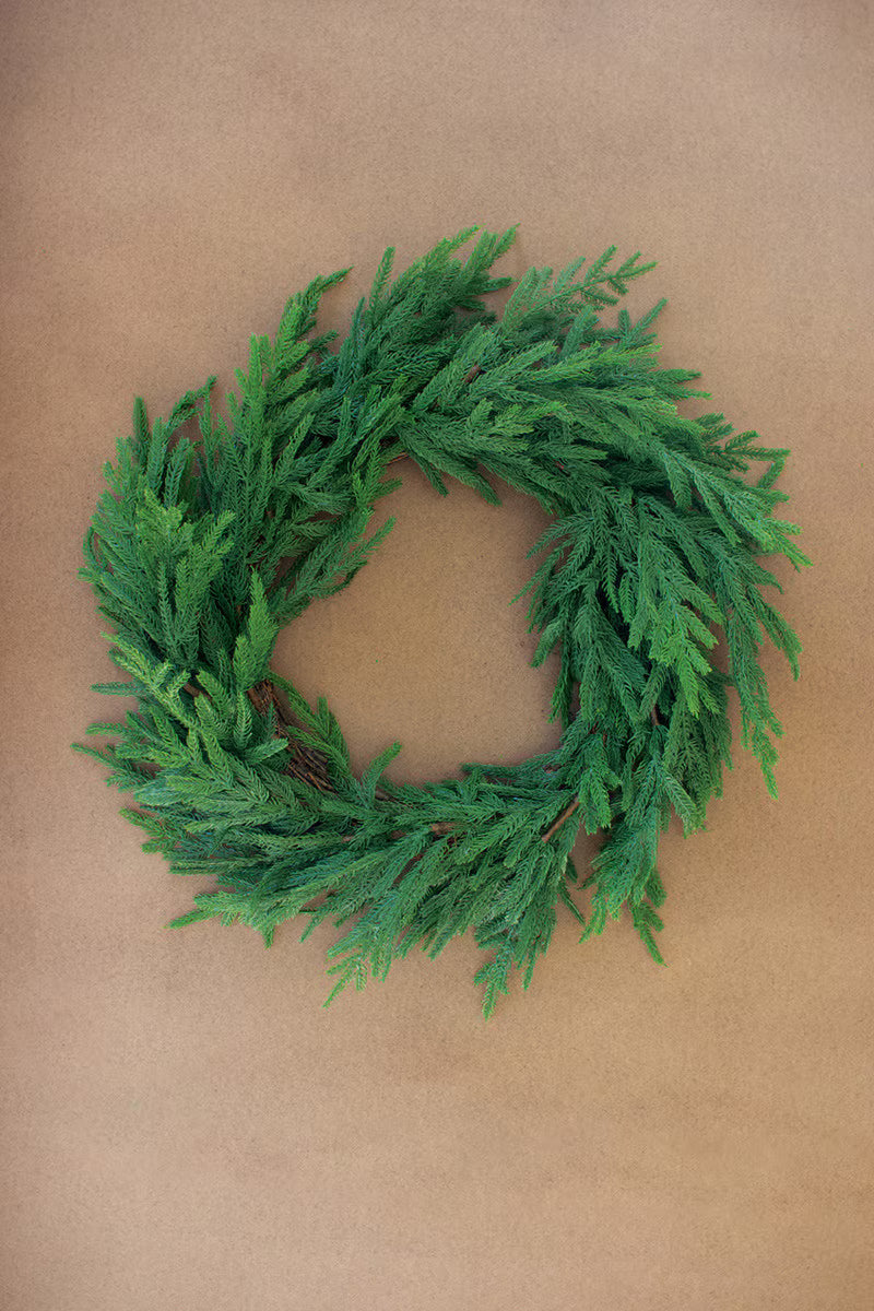 Faux Fir Wreath