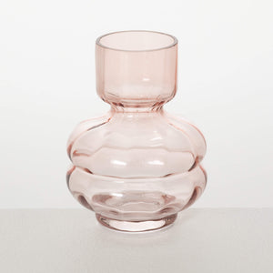 GLASS NARROW NECK VASE