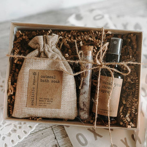 Gift Set Rose Petal Trio w Eucalyptus
