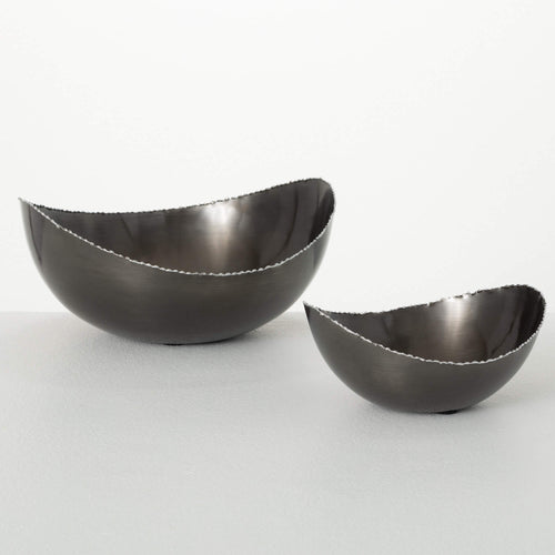 Glazed Silver Edge Bowl Set/2