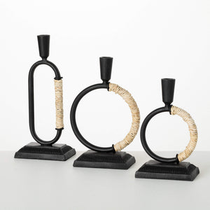 Modern Looped Taper Holder Set/3