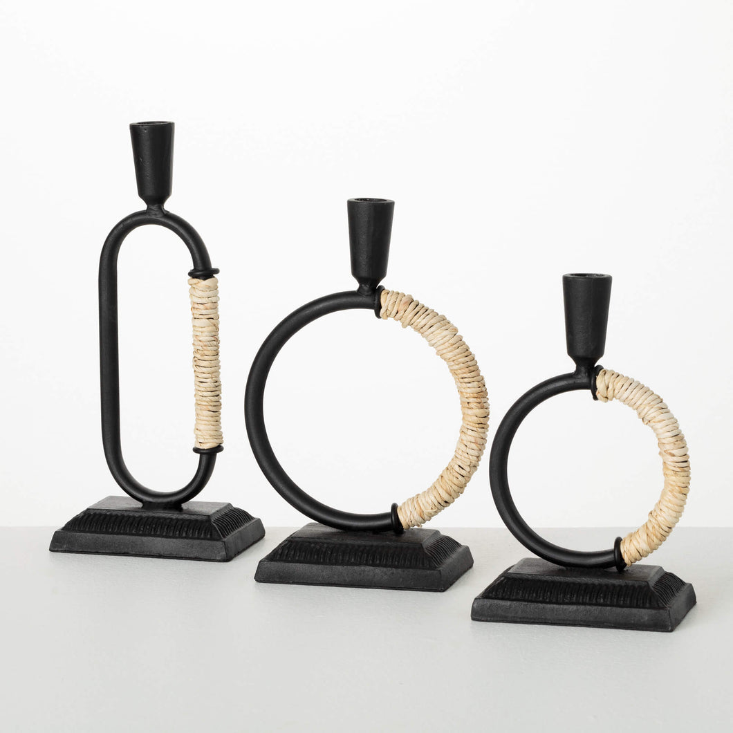 Modern Looped Taper Holder Set/3