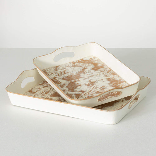 Fall Embossed Tray Set/2