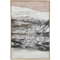 Neutral Layers Framed Canvas