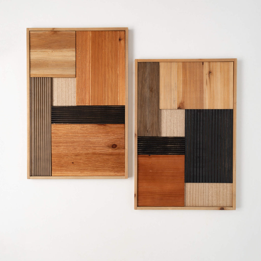 Modern Wood Panel Wall Decor