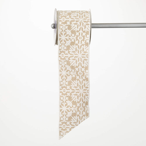 Embroidered Snowflake Ribbon