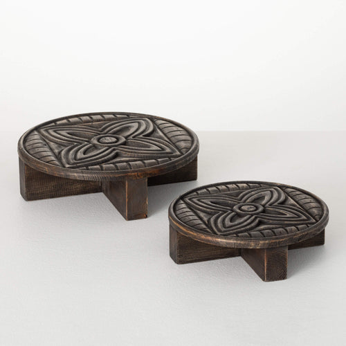 Risers with Medallion Pattern