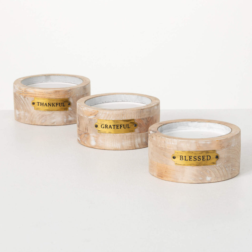 Fall Wood Pillar Holder