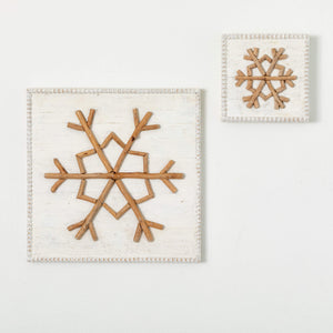 TEXTURE SNOWFLAKE WALL DECOR