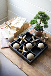 Wooden Tic-Tac-Toe
