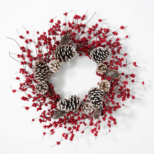 Pinecone Berry Wreath