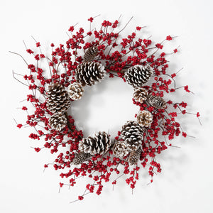 Pinecone Berry Wreath