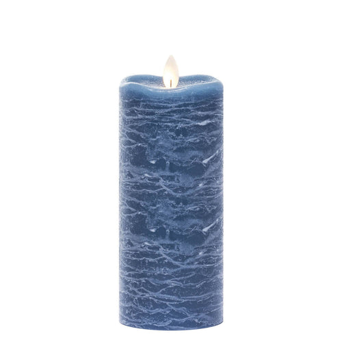 Blue Rustic Candle