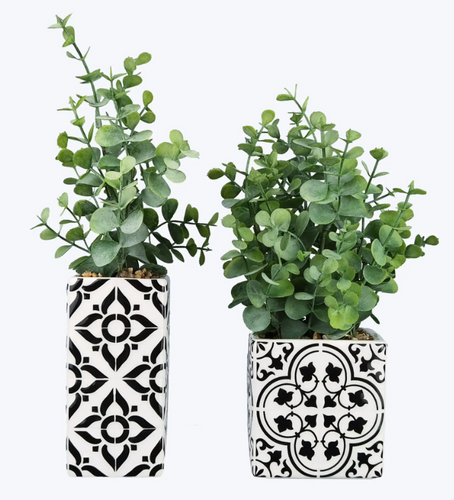 Ceramic Moroccan Tile Planter