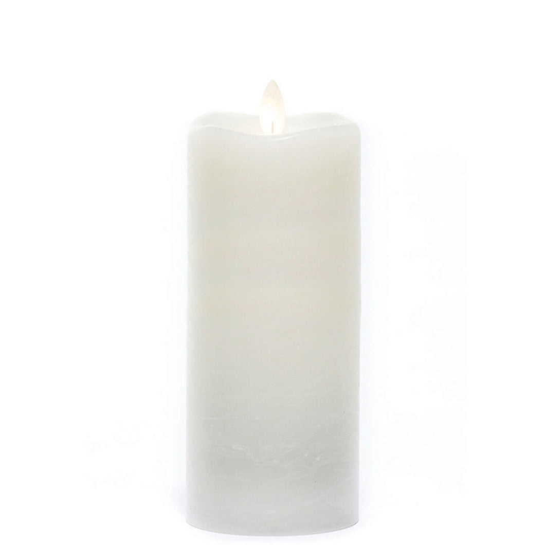Cream Frosted Candle