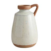 Cream Kettle Vase