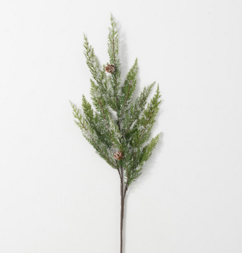 Lightly Frosted Pinecone Spray