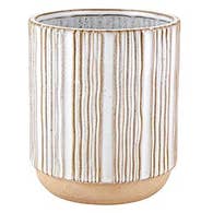 White & Tan Vase