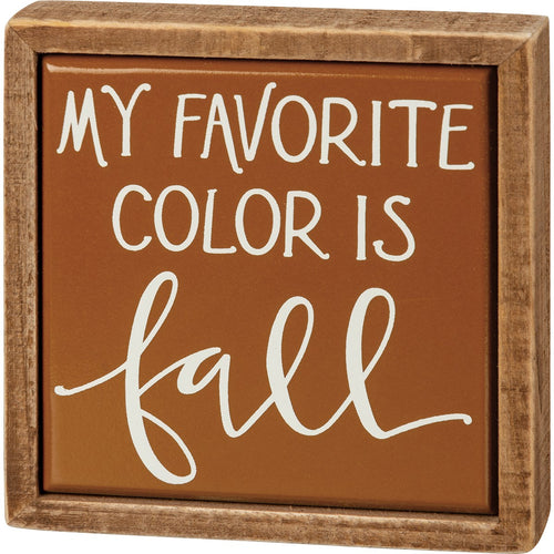Box Sign-Favorite Color