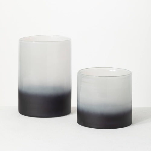 2 Toned Glass Vase
