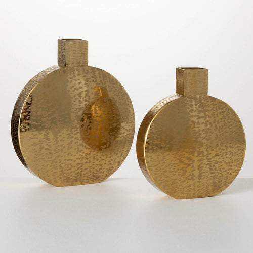 Gunmetal Gold Arch Vase