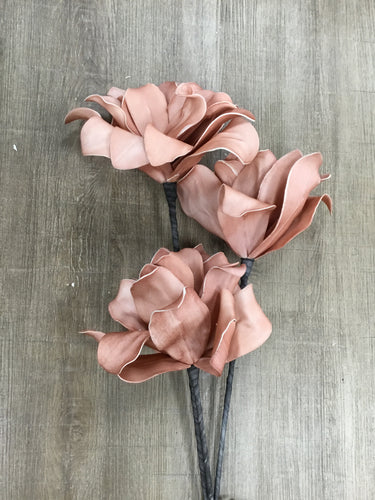 Pink Foam Flower Set of 3