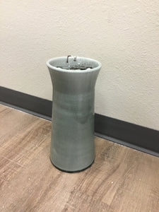 big blue/gray vase