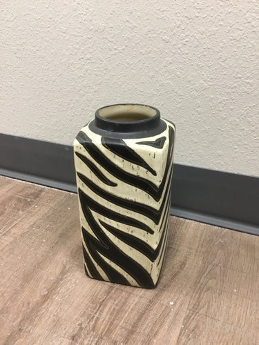 zebra print pot