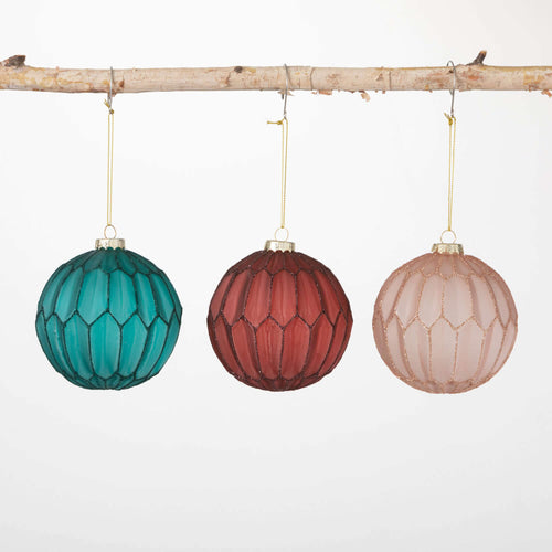 Elegant Faceted Ornaments