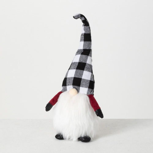 B/W Plaid Gnome