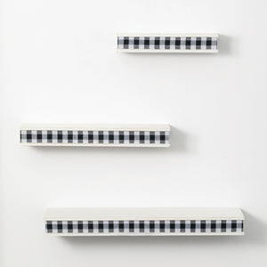 Checkered Floating Shelves