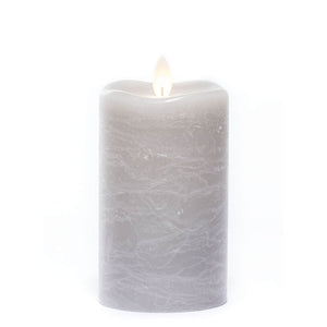 Frosted Rustic Pillar Warm Sand
