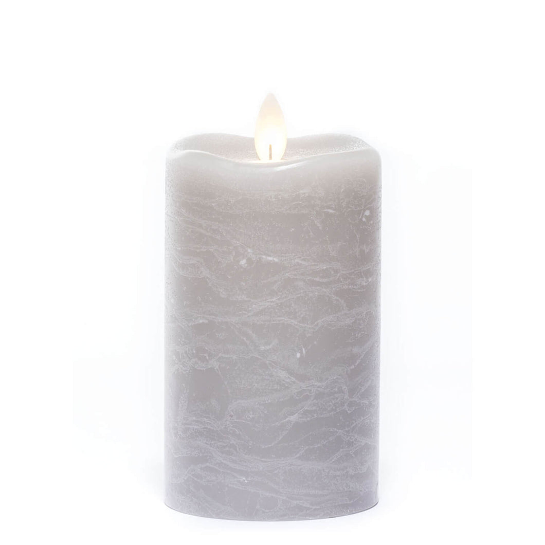 Frosted Rustic Pillar Warm Sand
